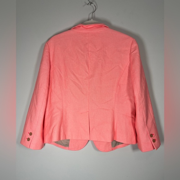 Loft NWT Coral Two Button Blazer Jacket Sz 14 - Picture 8 of 9